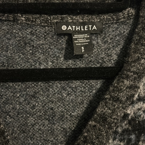 Athleta Button Cardigan S/P Gray - Picture 2 of 6